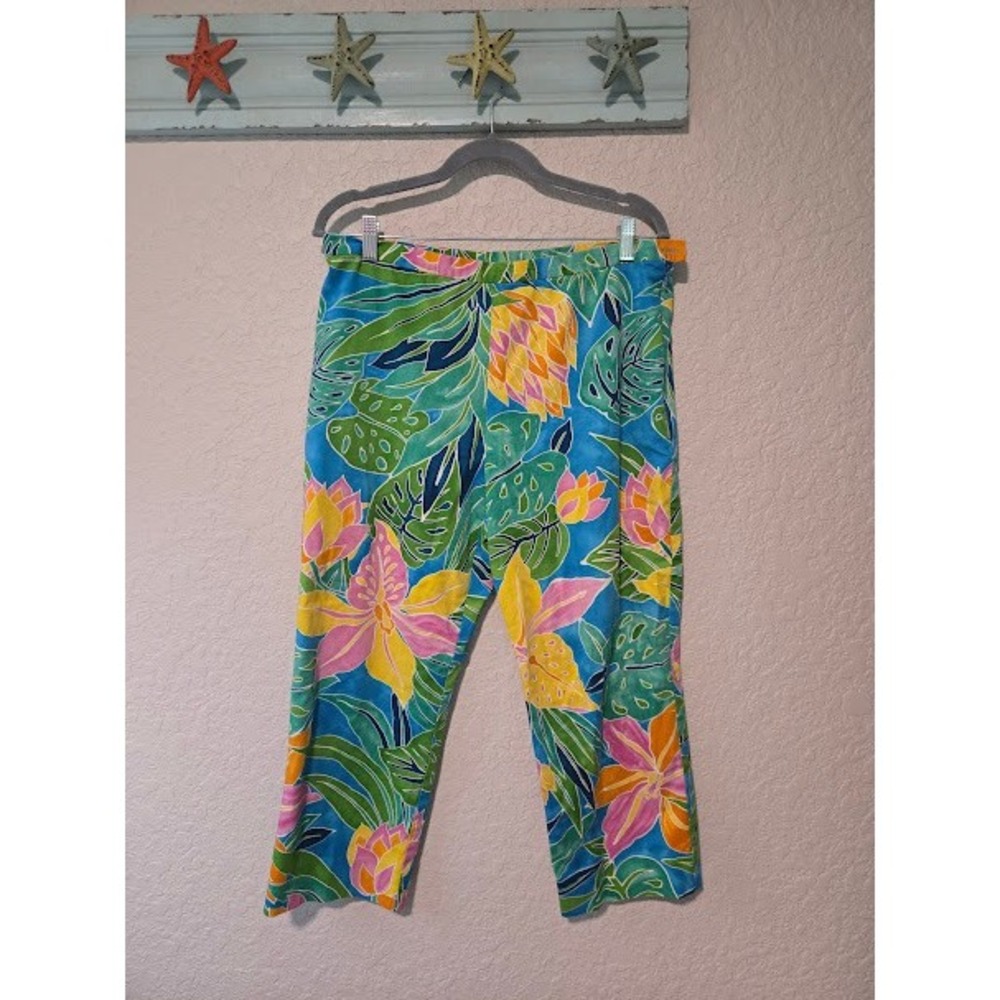 Lauren Ralph Lauren Tropical Printed Cropped Pants